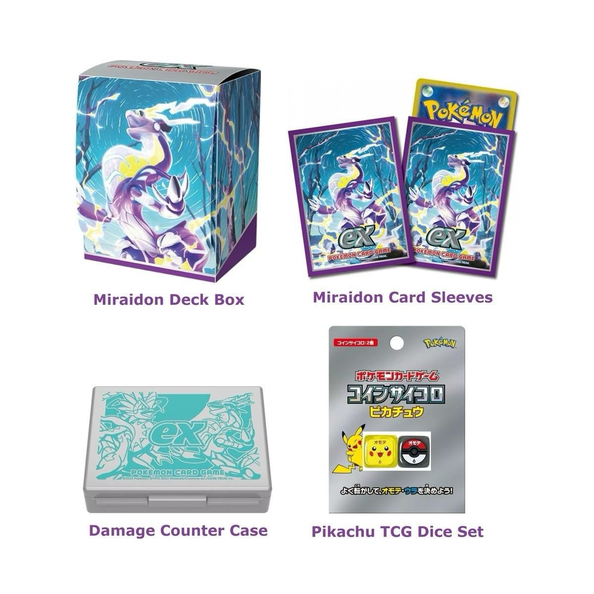 Japan Pokemon Center Koraidon or Miraidon TCG Battle Bundle