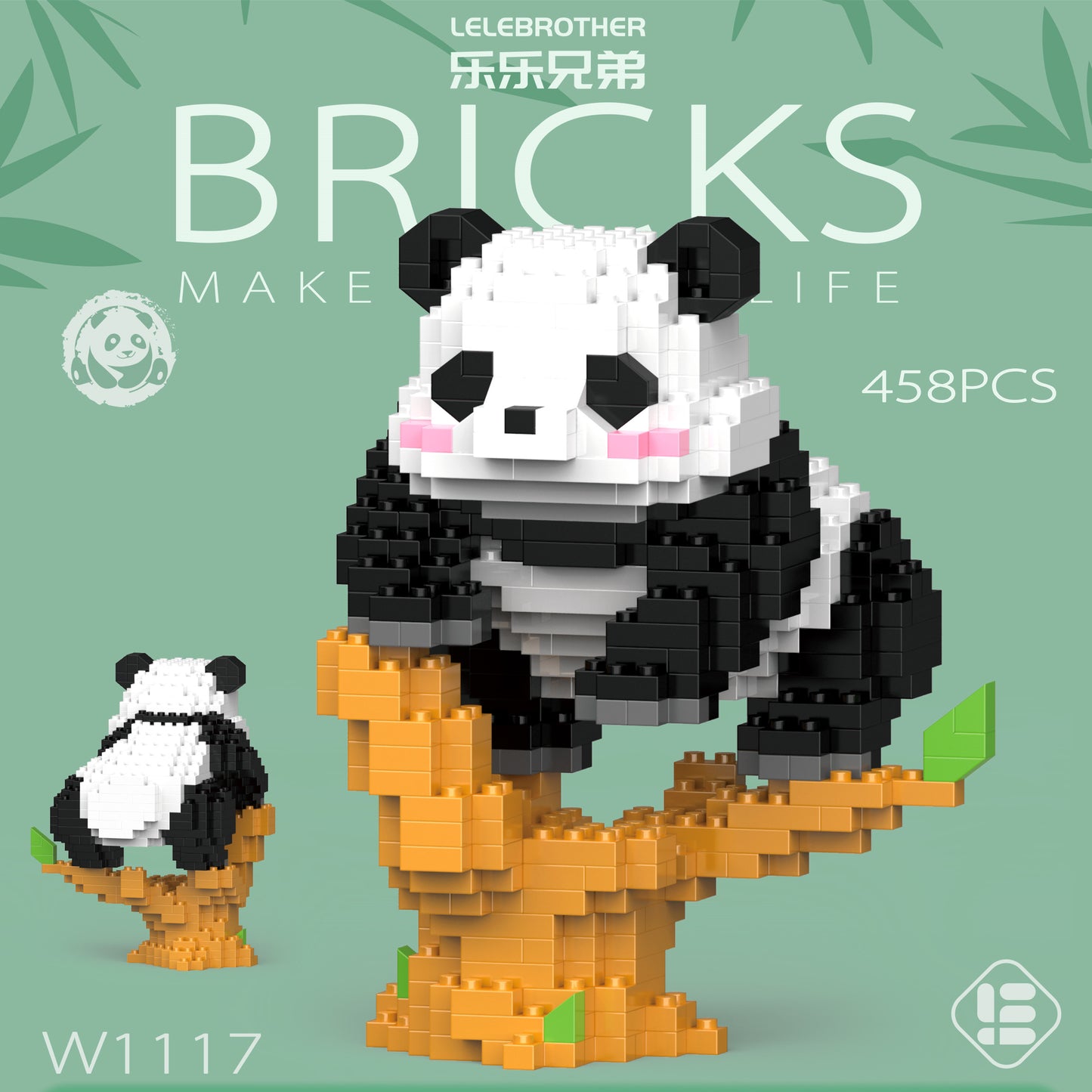 Panda Diary Bricks Particle Building Blocks