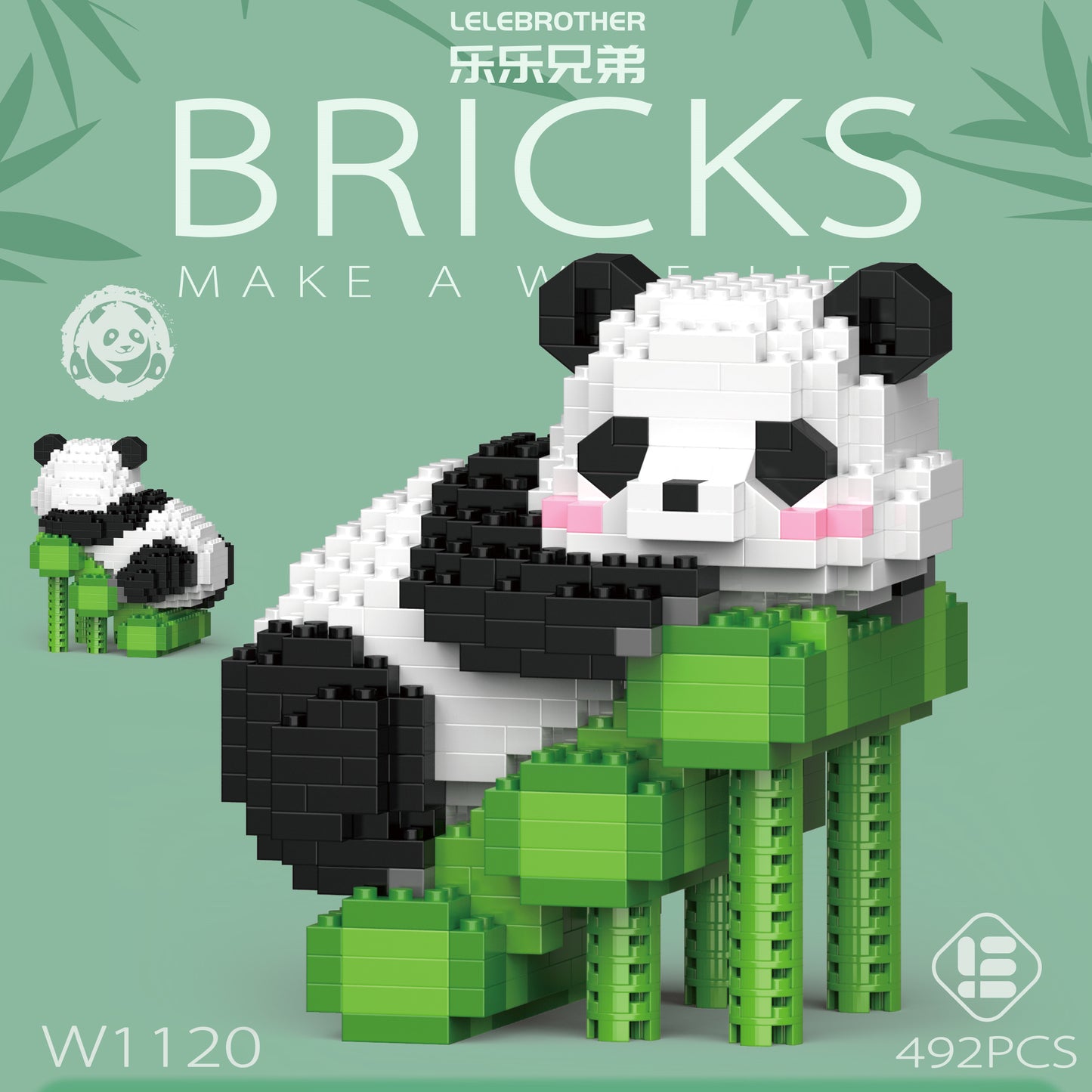 Panda Diary Bricks Particle Building Blocks