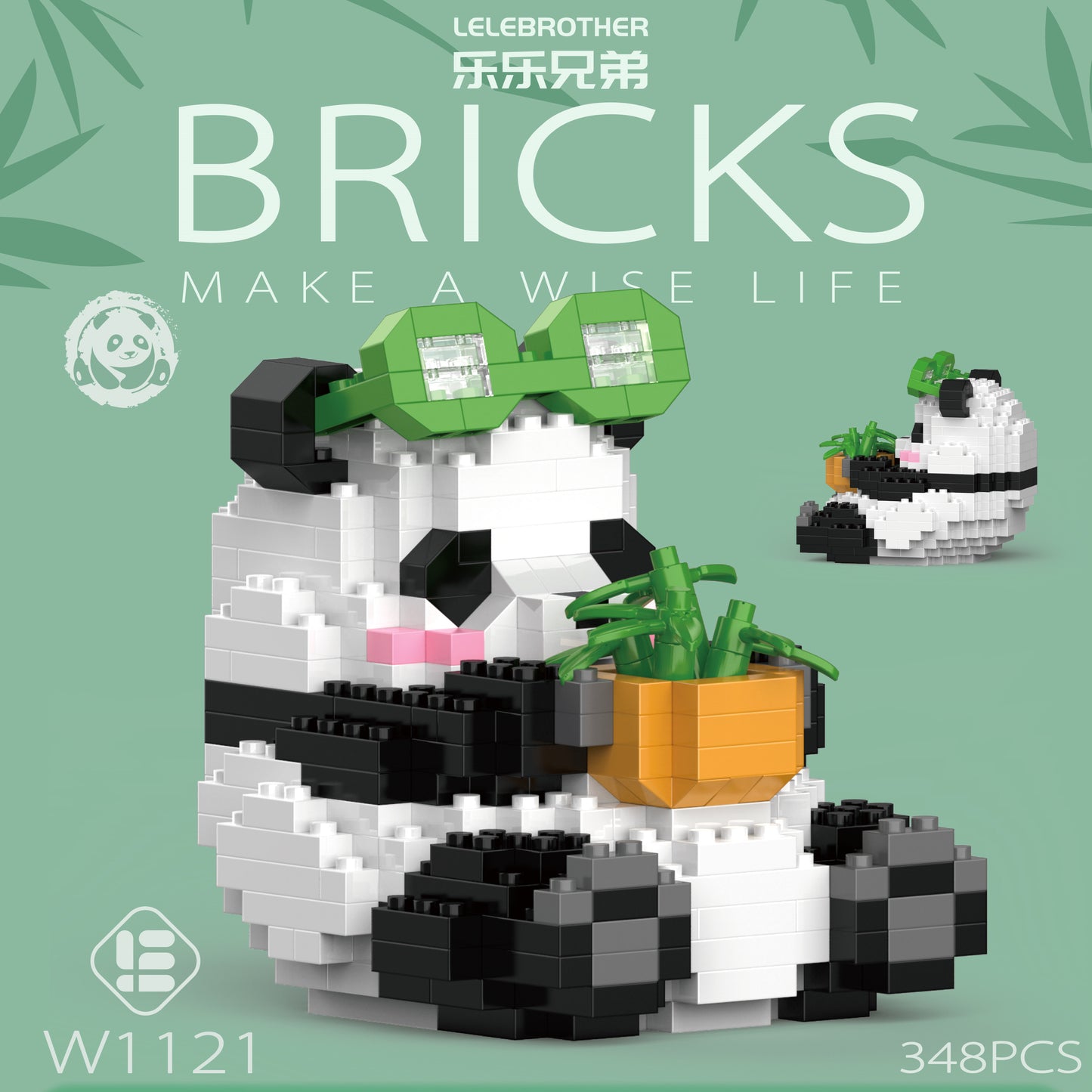 Panda Diary Bricks Particle Building Blocks