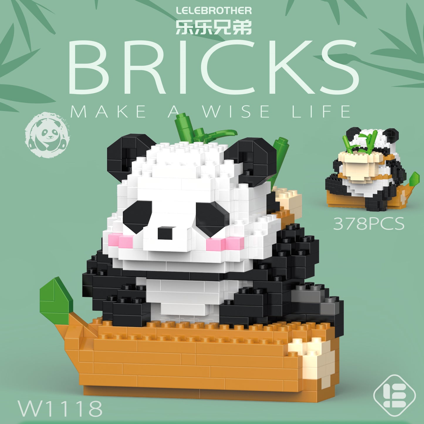 Panda Diary Bricks Particle Building Blocks